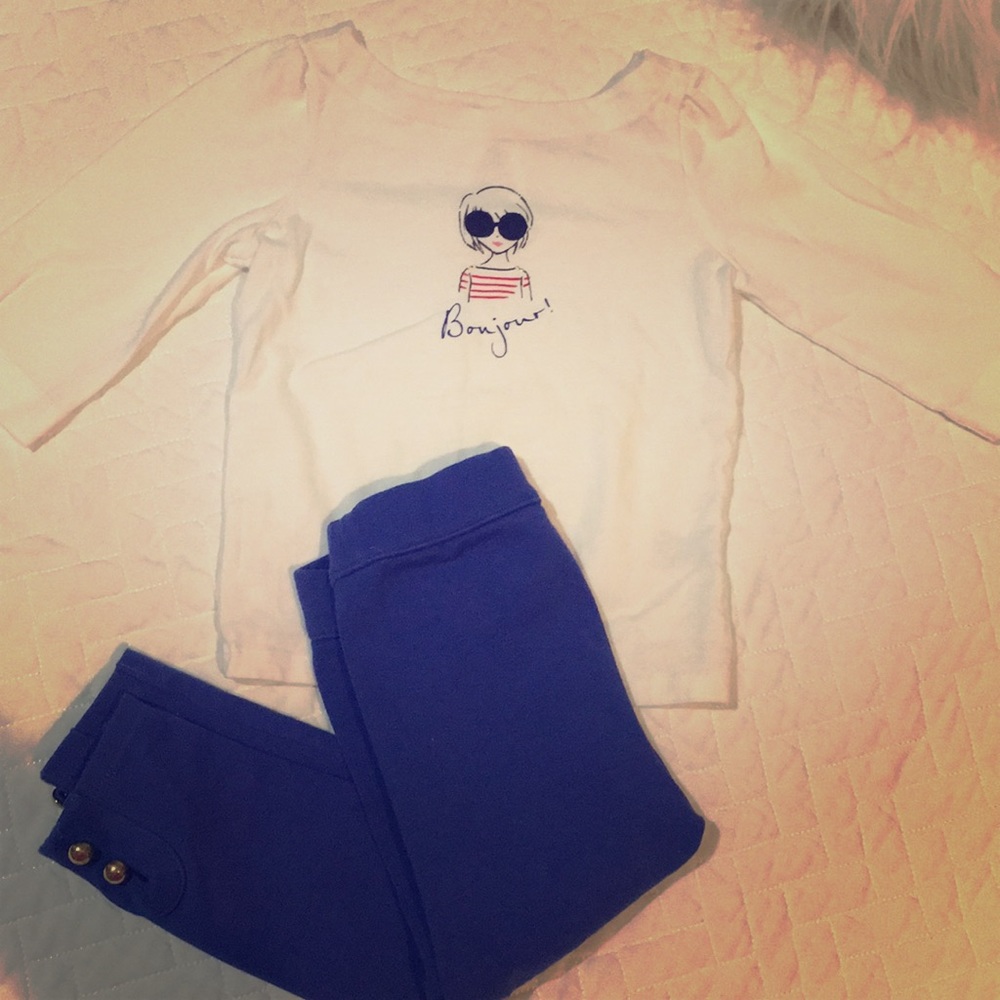 Janie & Jack Blue Pants Set